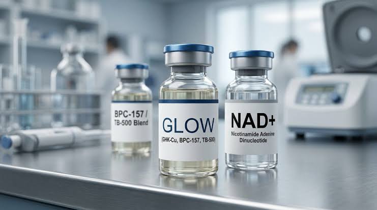What does the glow peptide guide cover?